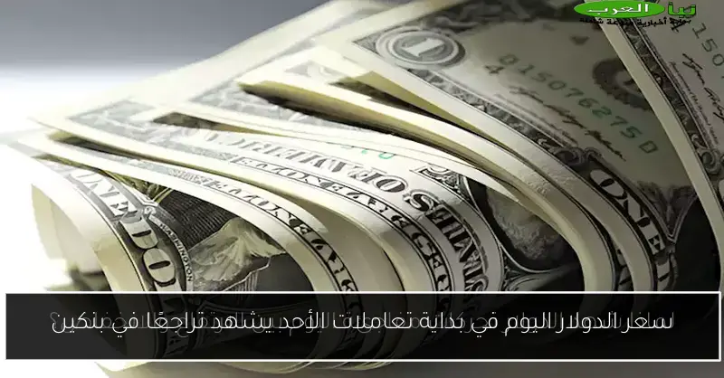 سعر الدولار اليوم في بداية تعاملات الأحد يشهد تراجعًا في بنكين