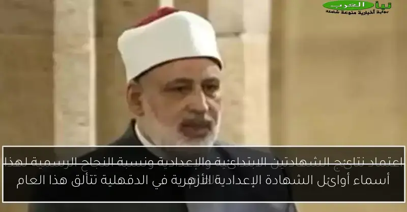 أسماء أوائل الشهادة الإعدادية الأزهرية في الدقهلية تتألق هذا العام