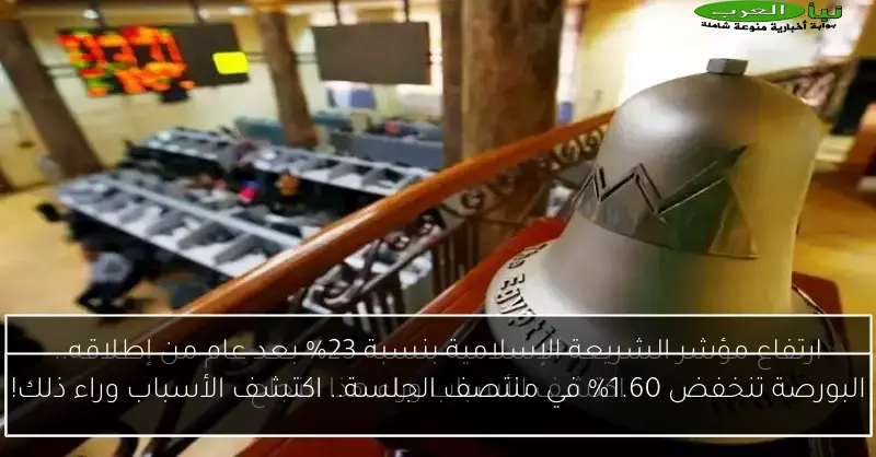 البورصة تنخفض 1.60% في منتصف الجلسة.. اكتشف الأسباب وراء ذلك!