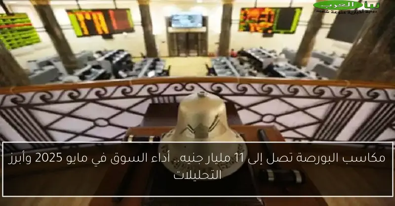مكاسب البورصة تصل إلى 11 مليار جنيه.. أداء السوق في مايو 2025 وأبرز التحليلات