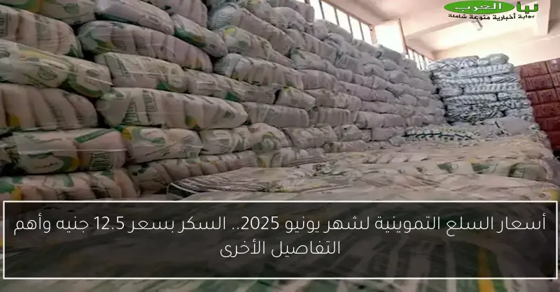 أسعار السلع التموينية لشهر يونيو 2025.. السكر بسعر 12.5 جنيه وأهم التفاصيل الأخرى