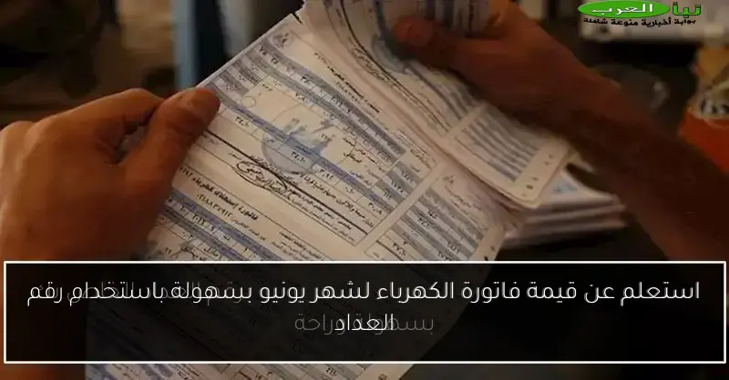 استعلم عن قيمة فاتورة الكهرباء لشهر يونيو بسهولة باستخدام رقم العداد