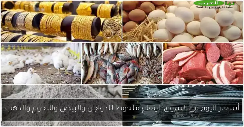 أسعار اليوم في السوق: ارتفاع ملحوظ للدواجن والبيض واللحوم والذهب
