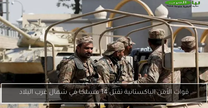 قوات الأمن الباكستانية تقتل 14 مسلحًا في شمال غرب البلاد