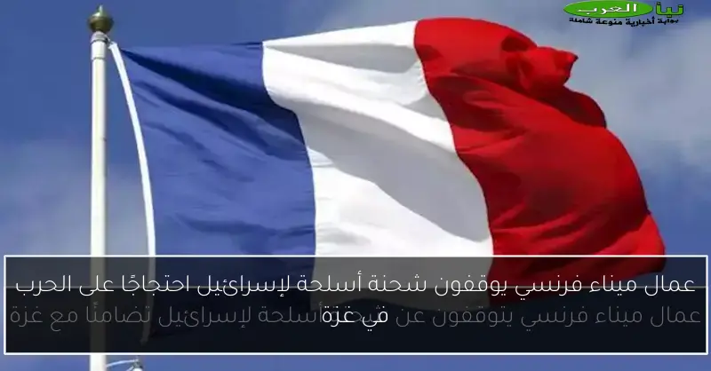 عمال ميناء فرنسي يوقفون شحنة أسلحة لإسرائيل احتجاجًا على الحرب في غزة