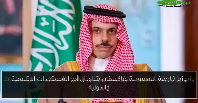 وزير خارجية السعودية وباكستان يتناولان آخر المستجدات الإقليمية والدولية