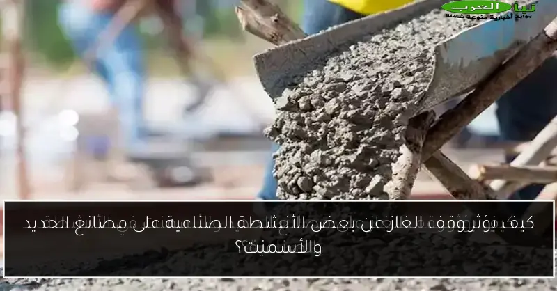 كيف يؤثر وقف الغاز عن بعض الأنشطة الصناعية على مصانع الحديد والأسمنت؟