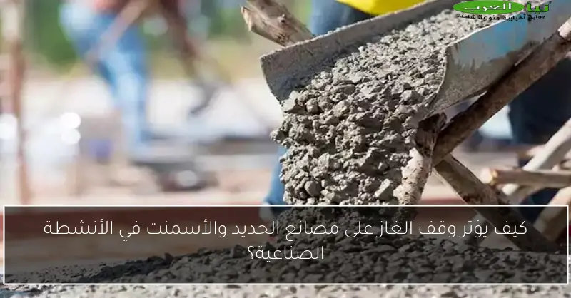 كيف يؤثر وقف الغاز على مصانع الحديد والأسمنت في الأنشطة الصناعية؟