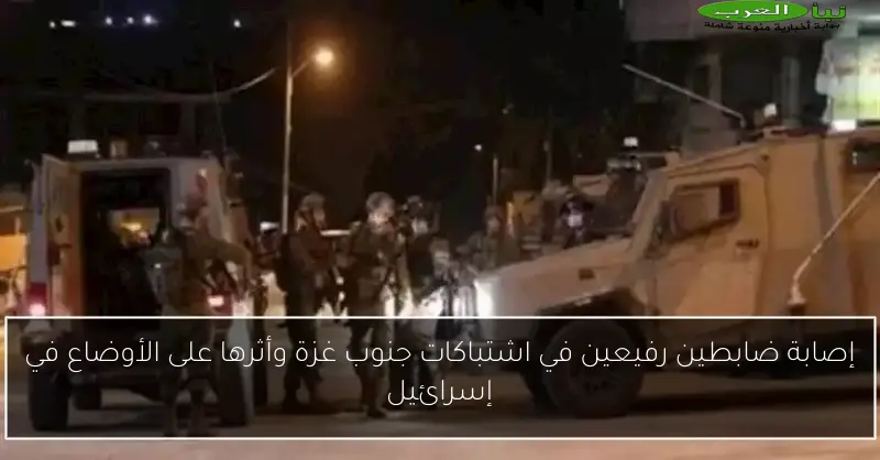 إصابة ضابطين رفيعين في اشتباكات جنوب غزة وأثرها على الأوضاع في إسرائيل