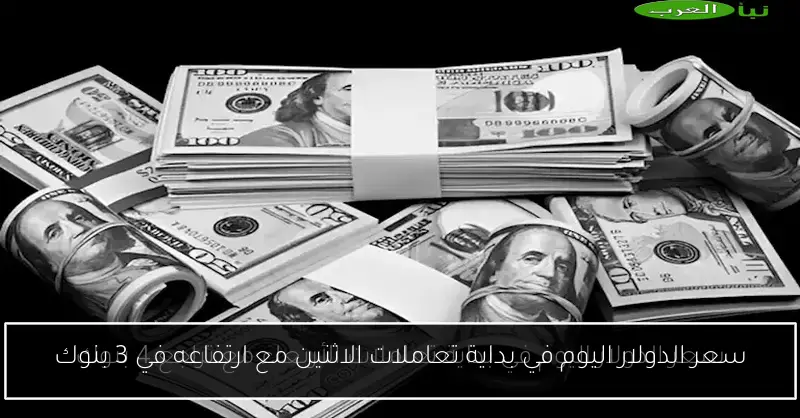 سعر الدولار اليوم في بداية تعاملات الاثنين مع ارتفاعه في 3 بنوك
