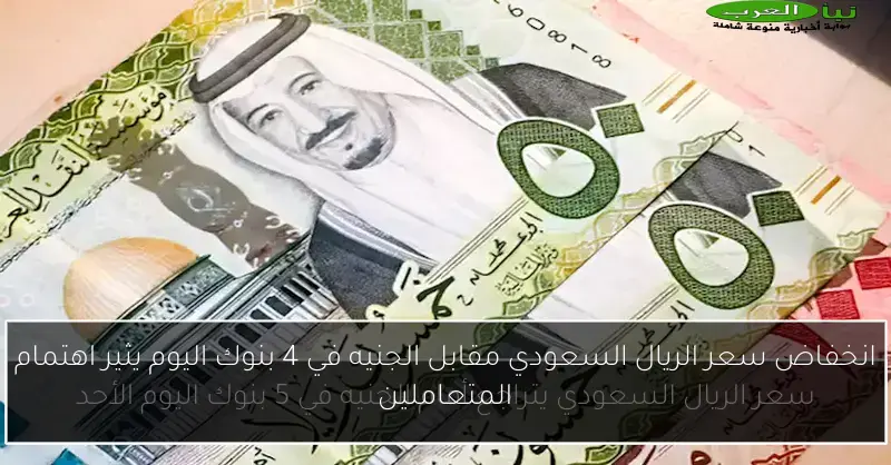 انخفاض سعر الريال السعودي مقابل الجنيه في 4 بنوك اليوم يثير اهتمام المتعاملين