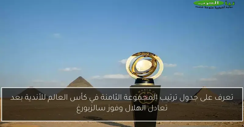 تعرف على جدول ترتيب المجموعة الثامنة في كأس العالم للأندية بعد تعادل الهلال وفوز سالزبورغ