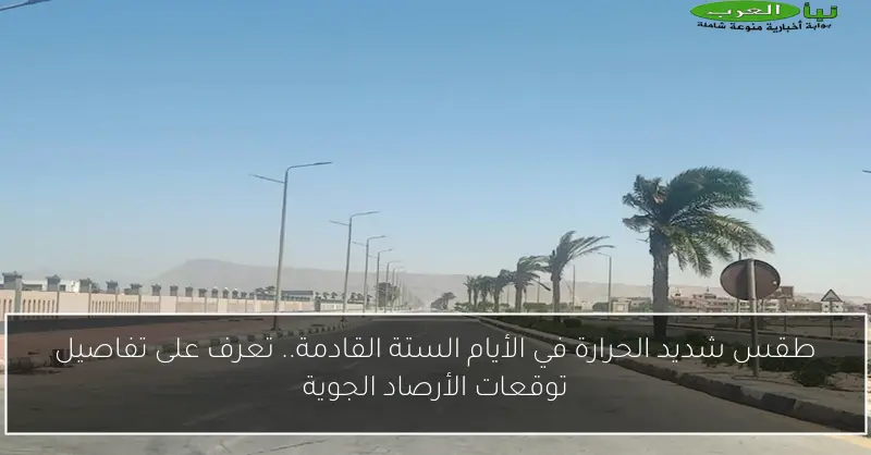 طقس شديد الحرارة في الأيام الستة القادمة.. تعرف على تفاصيل توقعات الأرصاد الجوية