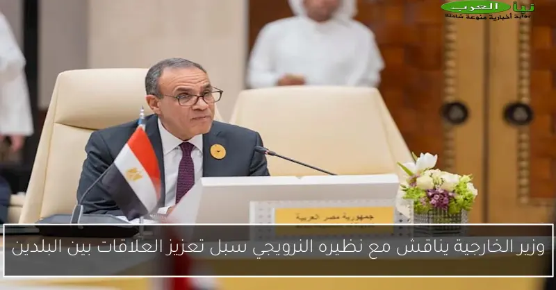 وزير الخارجية يناقش مع نظيره النرويجي سبل تعزيز العلاقات بين البلدين
