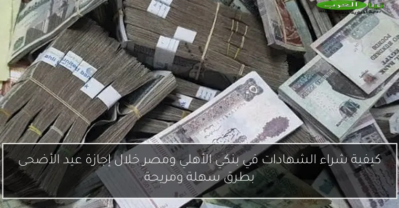كيفية شراء الشهادات في بنكي الأهلي ومصر خلال إجازة عيد الأضحى بطرق سهلة ومريحة