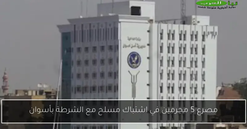 مصرع 5 مجرمين في اشتباك مسلح مع الشرطة بأسوان