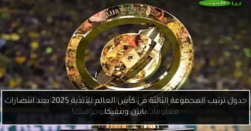جدول ترتيب المجموعة الثالثة في كأس العالم للأندية 2025 بعد انتصارات بايرن وبنفيكا