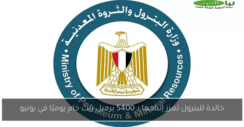 خالدة للبترول تعزز إنتاجها بـ 5400 برميل زيت خام يوميًا في يونيو