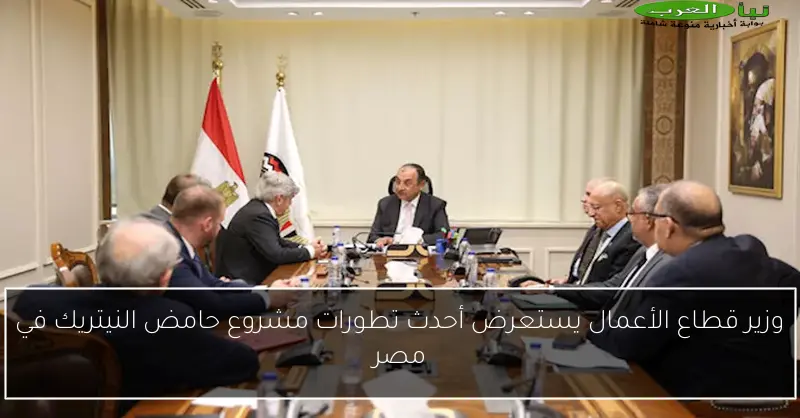 وزير قطاع الأعمال يستعرض أحدث تطورات مشروع حامض النيتريك في مصر