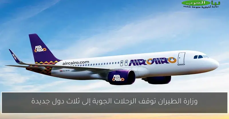 وزارة الطيران توقف الرحلات الجوية إلى ثلاث دول جديدة