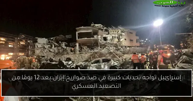 إسرائيل تواجه تحديات كبيرة في صد صواريخ إيران بعد 12 يومًا من التصعيد العسكري