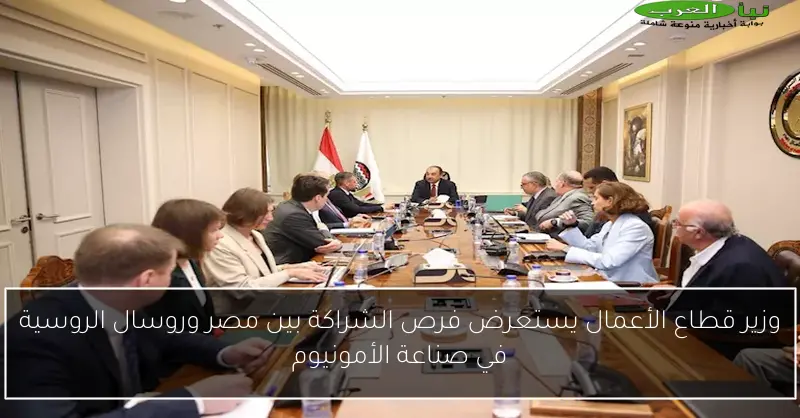 وزير قطاع الأعمال يستعرض فرص الشراكة بين مصر وروسال الروسية في صناعة الأمونيوم