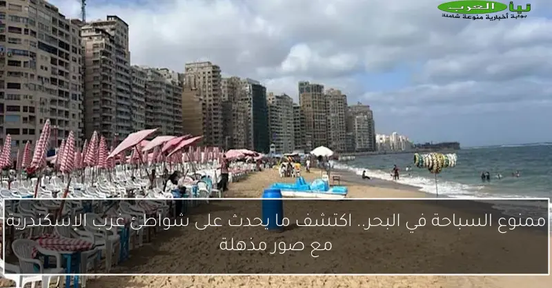 ممنوع السباحة في البحر.. اكتشف ما يحدث على شواطئ غرب الإسكندرية مع صور مذهلة