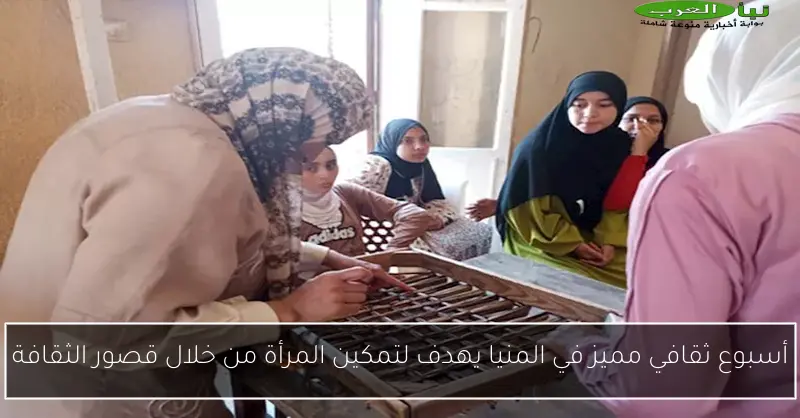 أسبوع ثقافي مميز في المنيا يهدف لتمكين المرأة من خلال قصور الثقافة