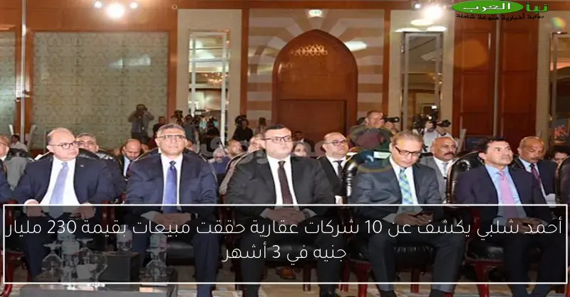 أحمد شلبي يكشف عن 10 شركات عقارية حققت مبيعات بقيمة 230 مليار جنيه في 3 أشهر