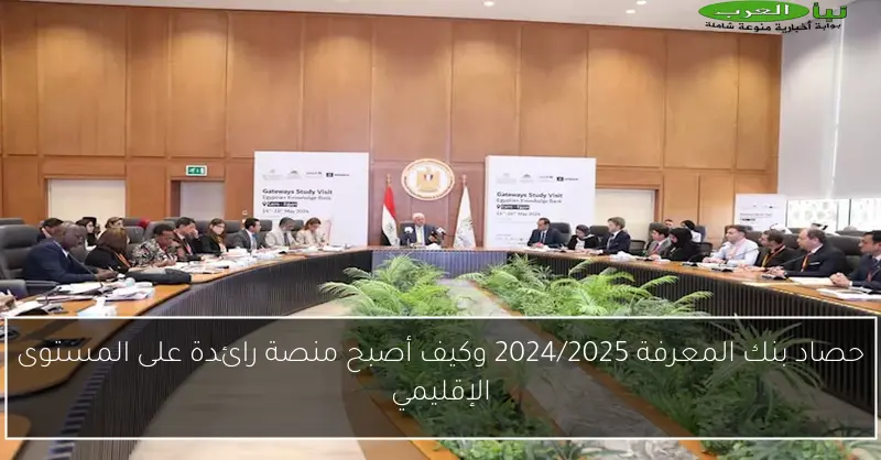 حصاد بنك المعرفة 2024/2025 وكيف أصبح منصة رائدة على المستوى الإقليمي