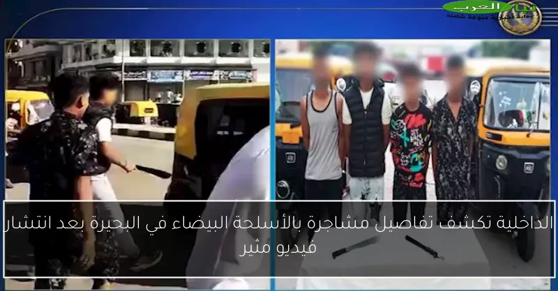 الداخلية تكشف تفاصيل مشاجرة بالأسلحة البيضاء في البحيرة بعد انتشار فيديو مثير