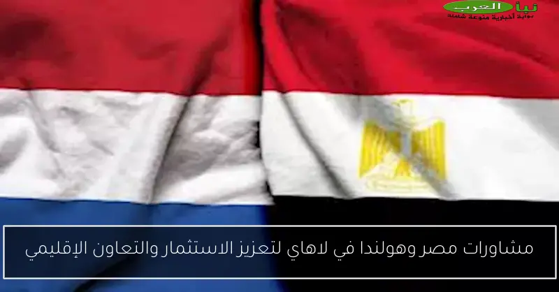 مشاورات مصر وهولندا في لاهاي لتعزيز الاستثمار والتعاون الإقليمي