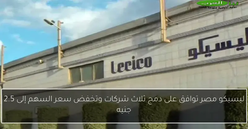 ليسيكو مصر توافق على دمج ثلاث شركات وتخفض سعر السهم إلى 2.5 جنيه