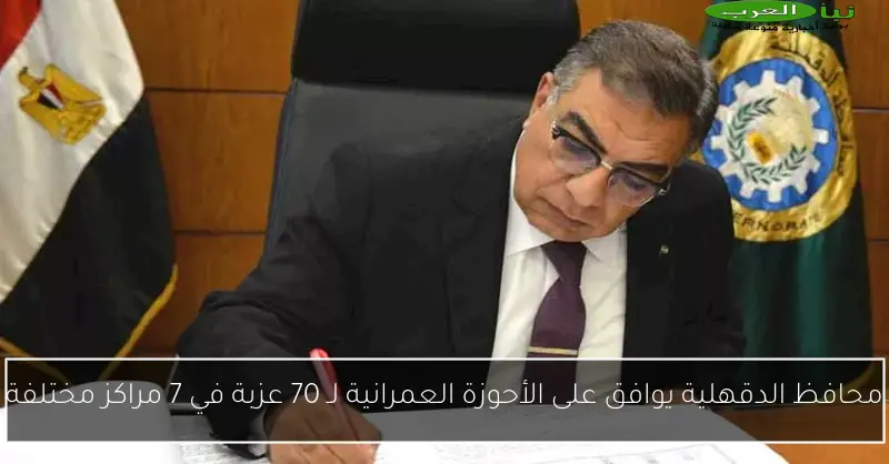 محافظ الدقهلية يوافق على الأحوزة العمرانية لـ 70 عزبة في 7 مراكز مختلفة