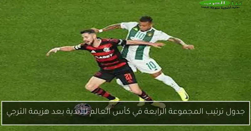 جدول ترتيب المجموعة الرابعة في كأس العالم للأندية بعد هزيمة الترجي