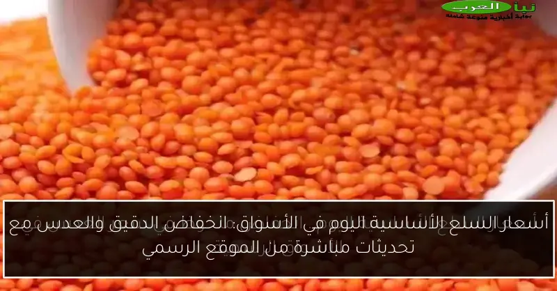 أسعار السلع الأساسية اليوم في الأسواق: انخفاض الدقيق والعدس مع تحديثات مباشرة من الموقع الرسمي