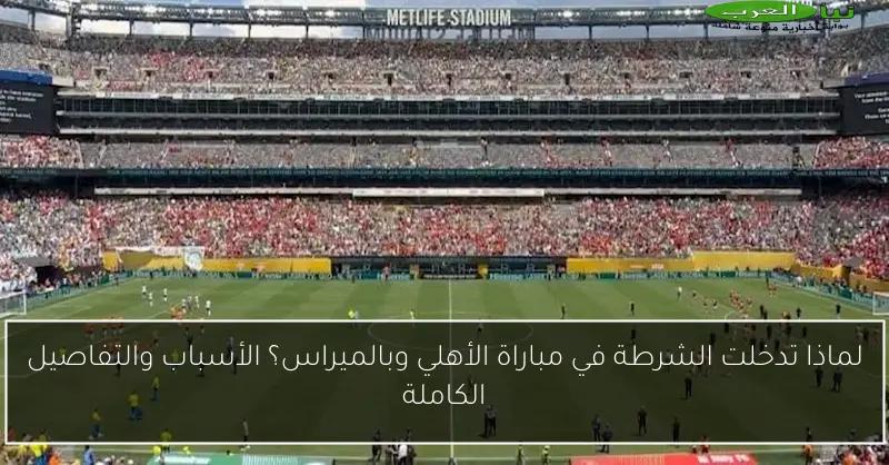 لماذا تدخلت الشرطة في مباراة الأهلي وبالميراس؟ الأسباب والتفاصيل الكاملة