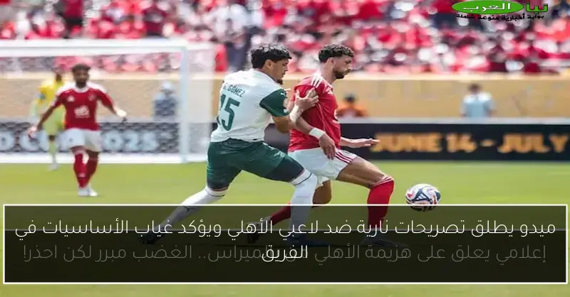 ميدو يطلق تصريحات نارية ضد لاعبي الأهلي ويؤكد غياب الأساسيات في الفريق