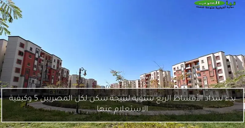 بدء سداد الأقساط الربع سنوية لنتيجة سكن لكل المصريين 5 وكيفية الاستعلام عنها