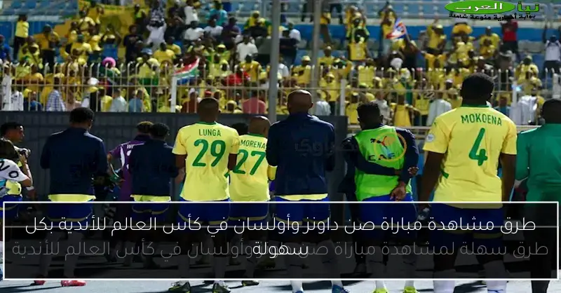طرق مشاهدة مباراة صن داونز وأولسان في كأس العالم للأندية بكل سهولة