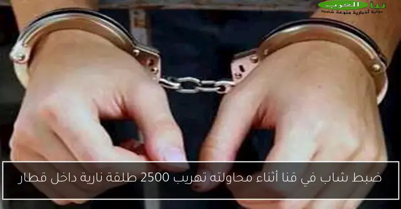 ضبط شاب في قنا أثناء محاولته تهريب 2500 طلقة نارية داخل قطار