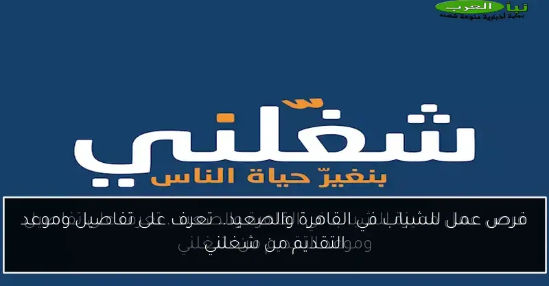 فرص عمل للشباب في القاهرة والصعيد.. تعرف على تفاصيل وموعد التقديم من شغلني