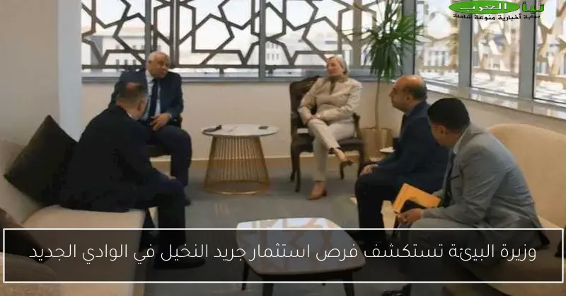 وزيرة البيئة تستكشف فرص استثمار جريد النخيل في الوادي الجديد