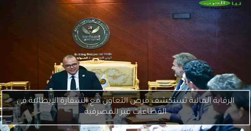 الرقابة المالية تستكشف فرص التعاون مع السفارة الإيطالية في القطاعات غير المصرفية