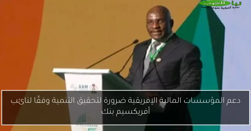دعم المؤسسات المالية الإفريقية ضرورة لتحقيق التنمية وفقًا لنائب أفريكسيم بنك