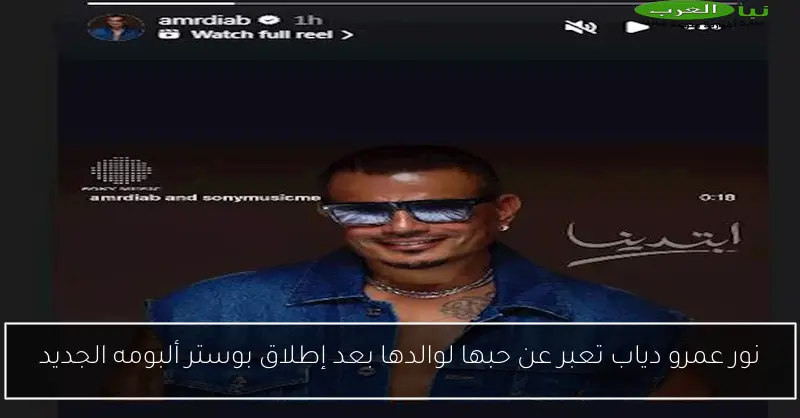 نور عمرو دياب تعبر عن حبها لوالدها بعد إطلاق بوستر ألبومه الجديد