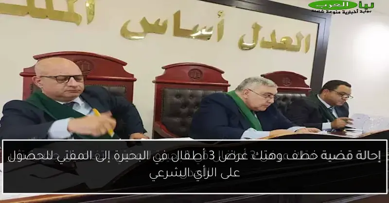 إحالة قضية خطف وهتك عرض 3 أطفال في البحيرة إلى المفتي للحصول على الرأي الشرعي