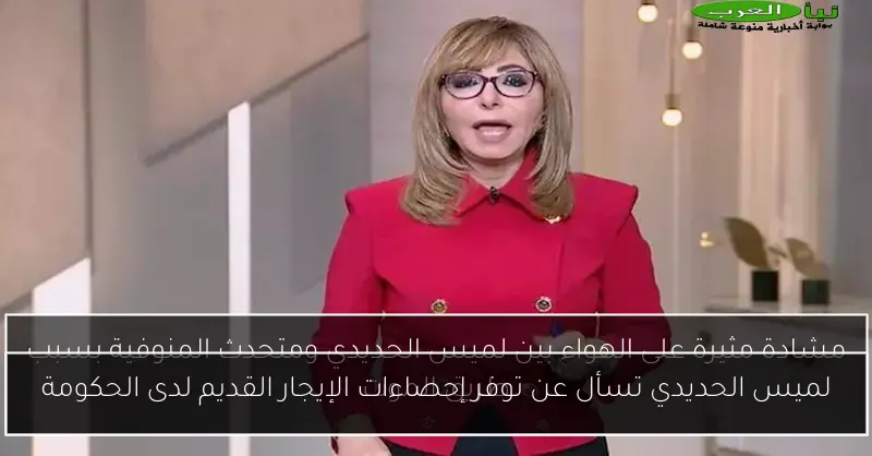 لميس الحديدي تسأل عن توفر إحصاءات الإيجار القديم لدى الحكومة