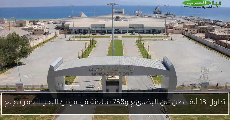 تداول 13 ألف طن من البضائع و738 شاحنة في موانئ البحر الأحمر بنجاح