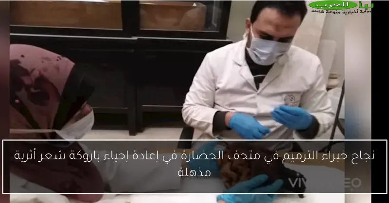 نجاح خبراء الترميم في متحف الحضارة في إعادة إحياء باروكة شعر أثرية مذهلة